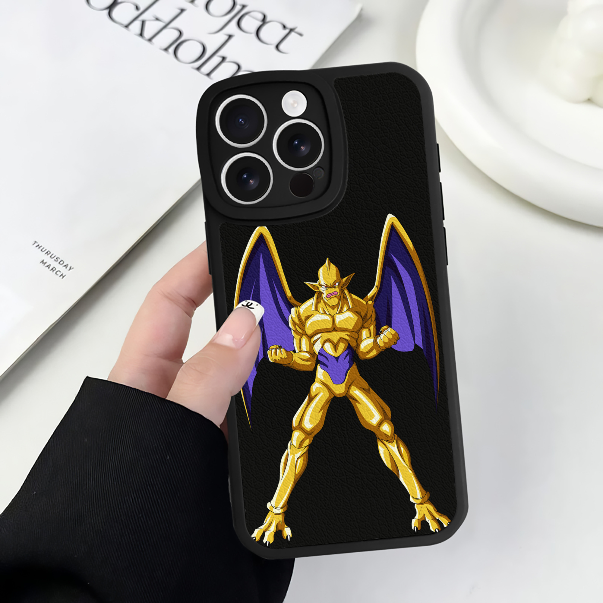 （画像用） ドラゴンボール DRAGON BALL 【iPhone 16シリーズ対応】シリコンスマホケース（レザー調） 材質：シリコン